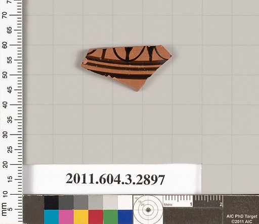 Terracotta fragment of a closed shape