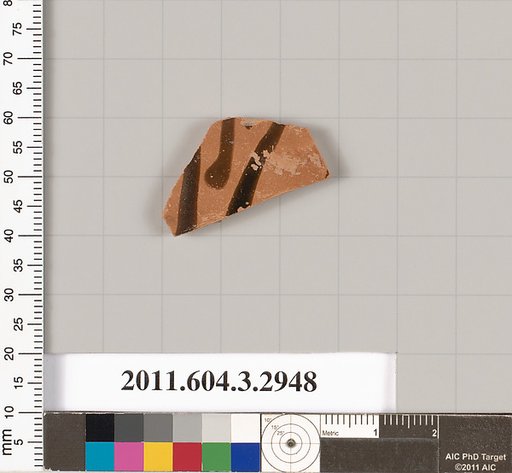 Terracotta fragment of a closed shape
