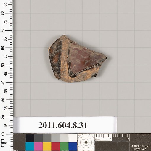Terracotta fragment of a closed shape