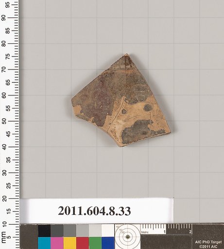 Terracotta fragment of a closed shape
