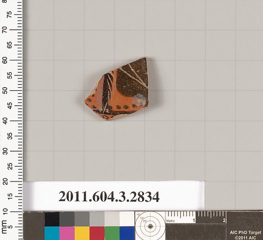 Terracotta fragment of a closed shape