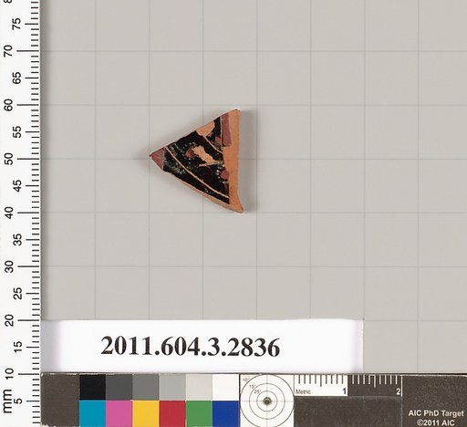 Terracotta fragment of a closed shape