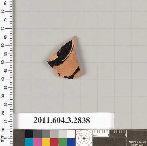 Terracotta fragment of a closed shape