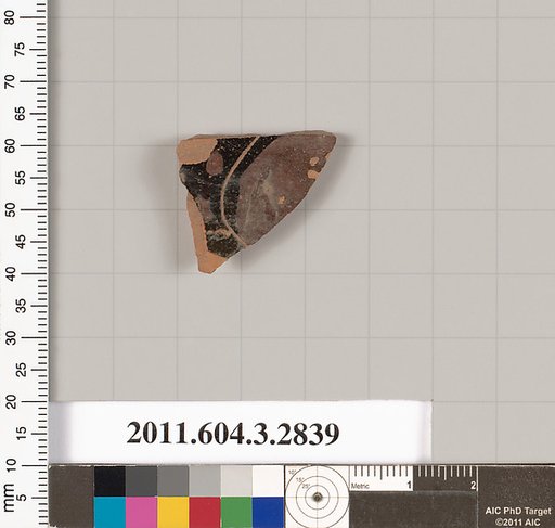 Terracotta fragment of a closed shape