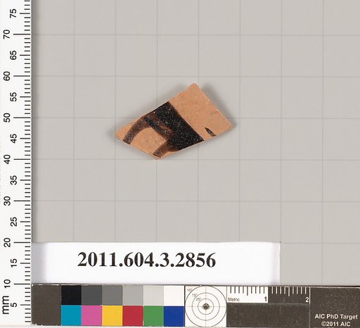 Terracotta fragment of a closed shape