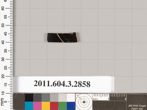 Terracotta fragment of a closed shape