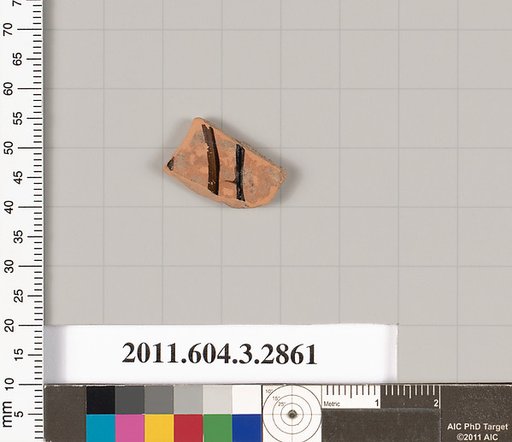 Terracotta fragment of a closed shape