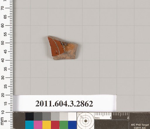 Terracotta fragment of a closed shape
