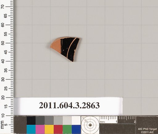 Terracotta fragment of a closed shape