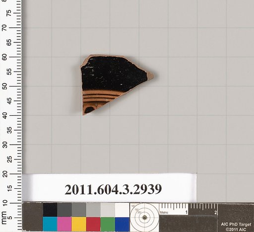 Terracotta fragment of a kylix (drinking cup)