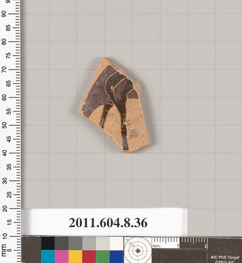 Terracotta fragment of a closed shape