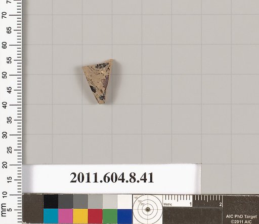 Terracotta fragment of a closed shape