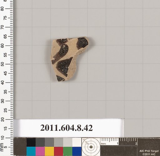 Terracotta fragment of a closed shape