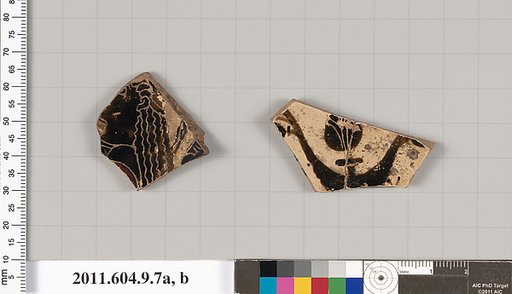 Terracotta fragment of a kylix (drinking cup)