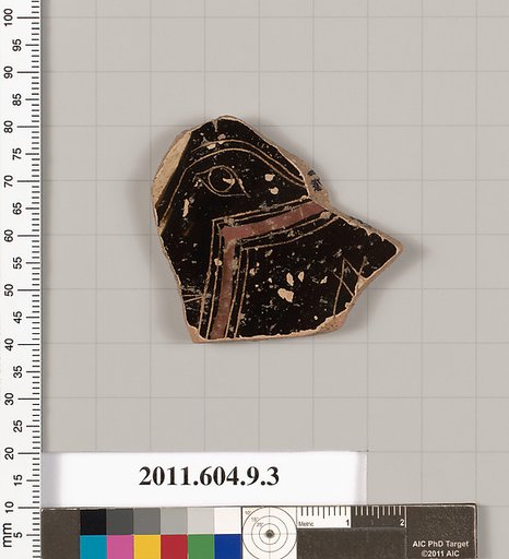 Terracotta fragment of a kylix (drinking cup)