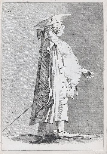 Jean-François de Troy, Director of the French Academy in Rome, pl. VIII from "Recueil de caricatures"