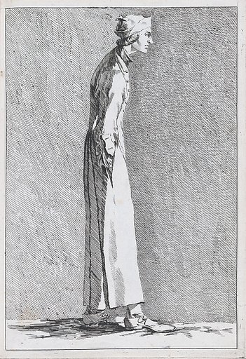 An Artist at the French Academy in Rome (?), pl. II from "Recueil de caricatures"