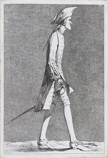 An Artist at the French Academy in Rome (?), pl. XIII from "Recueil de caricatures"