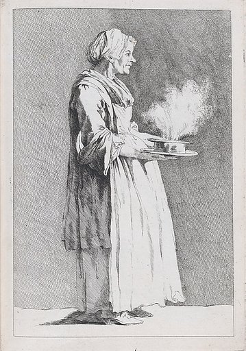 Rosa Diupert, Wife of Nicolas Bremont, Cook at the French Academy in Rome, pl. X from "Recueil de caricatures"