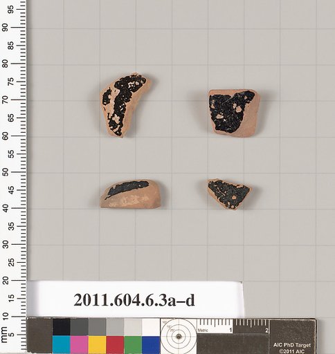 Terracotta fragments of open shapes