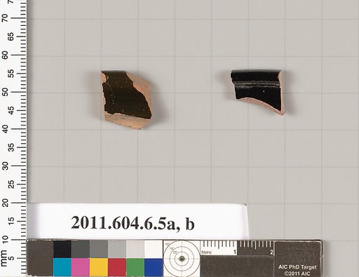 Terracotta rim fragments of plates