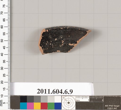 Terracotta rim fragment of an open shape