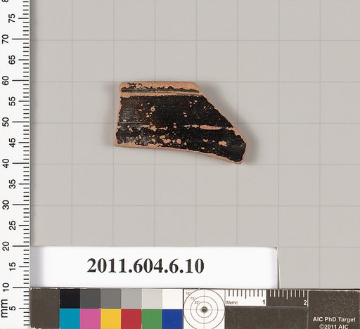 Terracotta rim fragment of an open shape