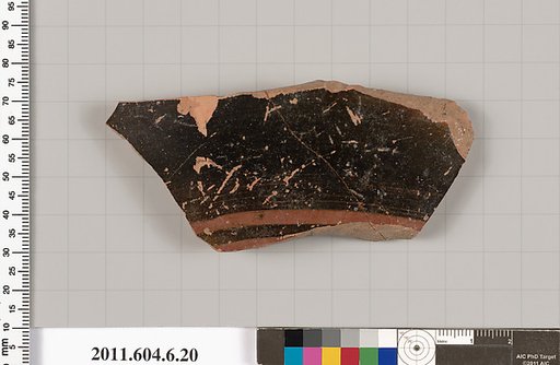 Terracotta fragment of a closed shape