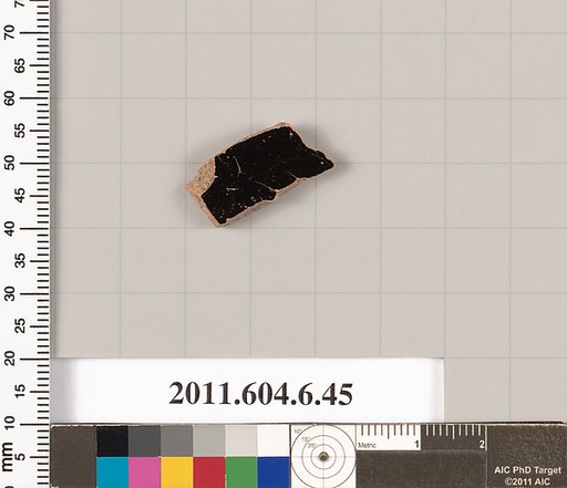 Terracotta fragment of a closed shape