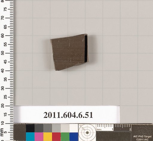 Terracotta fragment of a closed shape