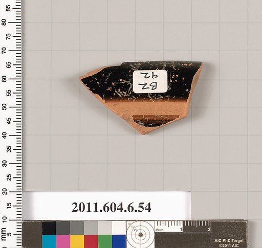 Terracotta rim fragment of an open shape
