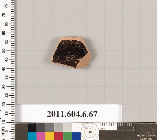Terracotta rim fragment of an open shape