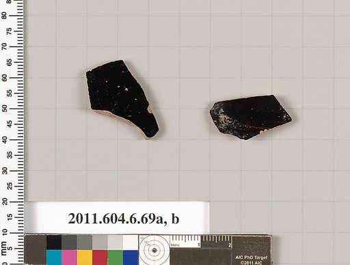 Terracotta fragments of open shapes