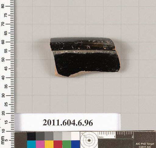 Terracotta rim fragment of an open shape