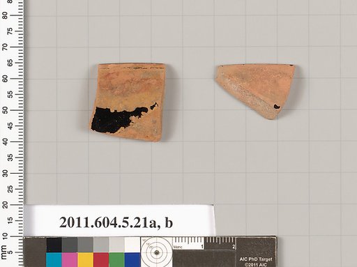 Terracotta rim fragments of kylikes (drinking cups)