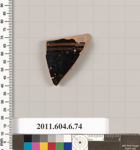 Terracotta fragment of a closed shape