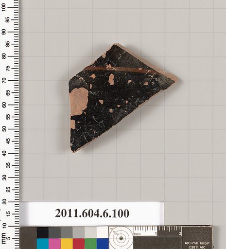 Terracotta fragment of a closed shape