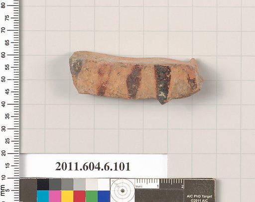 Terracotta fragment of a closed shape