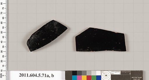 Terracotta fragments of a kylix (drinking cup)