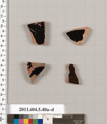 Terracotta fragments of kylikes (drinking cups)