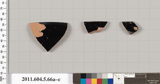 Terracotta rim fragments of kylikes (drinking cups)