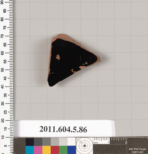 Terracotta fragment of a kylix (drinking cup)