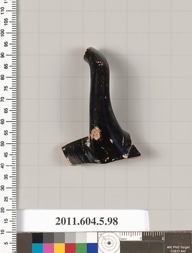 Terracotta fragment of a stemless kylix (drinking cup)?