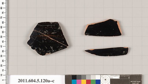 Terracotta fragments of stemless kylikes (drinking cups)?