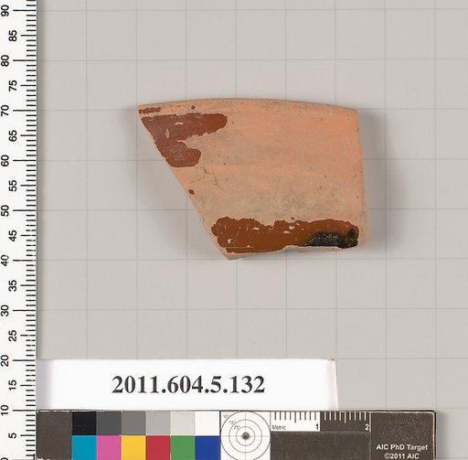 Terracotta rim fragment of a stemless kylix (drinking cup)?