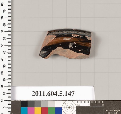 Terracotta fragment of a kylix (drinking cup)