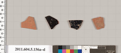 Terracotta fragments of kylikes (drinking cups)