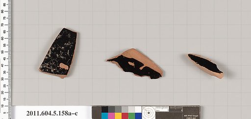 Terracotta fragments of kylikes (drinking cups)