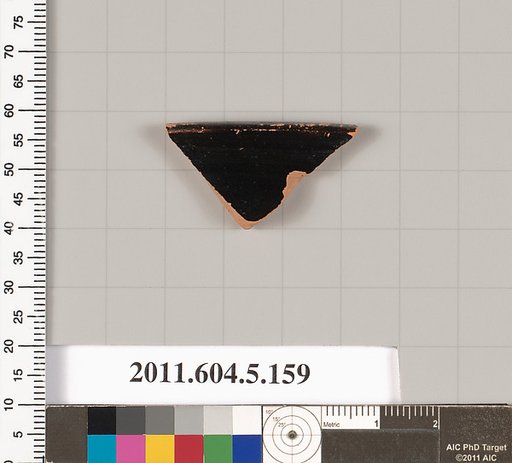 Terracotta rim fragment of a kylix (drinking cup)?