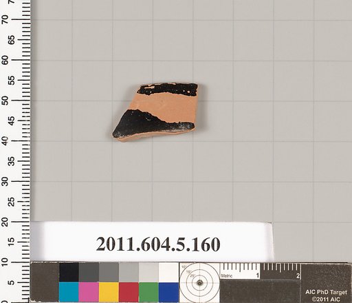 Terracotta rim fragment of a kylix (drinking cup)?
